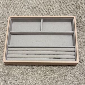 STACKERS Classic Ring and Bracelet Tray in Blush Pink Jewelry Organizer